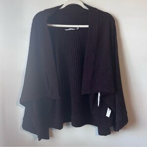 Athleta Women’s Tiburon Wrap Open Front Cardigan Sweater Sz XXS Dark Purple